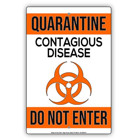 Details About Do Not Enter Quarantine Contagious Disease Indoor