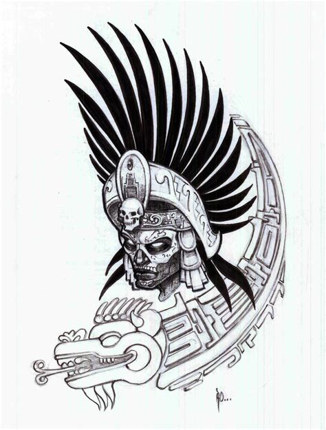 🔥 Download Aztec Art Drawings By Justinryan Aztec Warrior Wallpapers