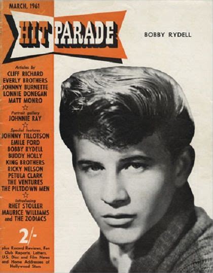 1961 Bobby Rydell Bobby Rydell Ricky Nelson Lonnie Donegan