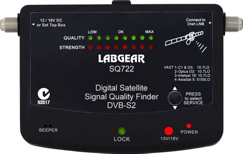 Labgear Sq722 Digital Mpeg4 Satellite Signal Finder Labgear Sq 702