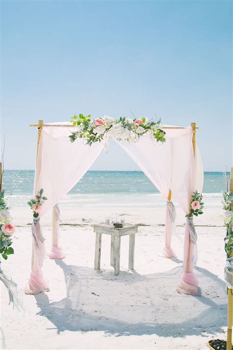 Soft And Romantic Pink Wedding Arbor Beach Wedding Planner Romantic