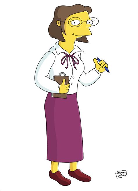Miss Elizabeth Hoover The Simpsons By Baileydowns On Deviantart