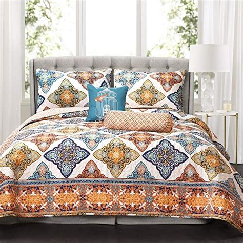 Shop the latest queen comforters & sets at hsn.com. Lush Decor Persis 5Piece Quilt Set, Full/Queen, Turquoise ...
