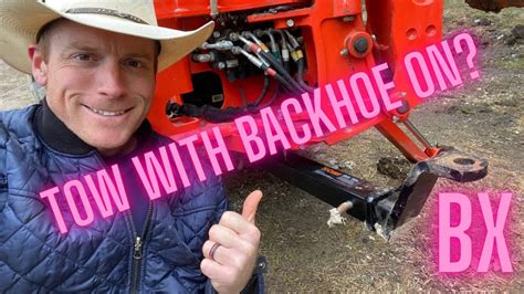 How To Tow With Kubota Bx23s Or Bx25d With Backhoe Installed No35