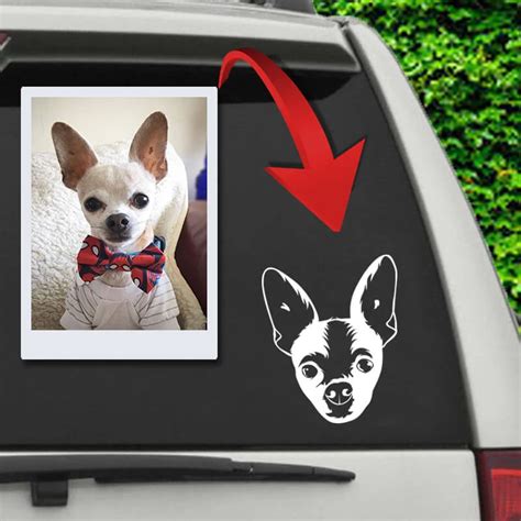 Custom Pet Car Decal Sticker Pet Car Decals Custom Car Decals Dog