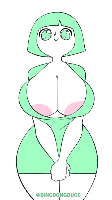 Rule 34 Animated Animated  Areolae Bow Cute Dingdongducc Green