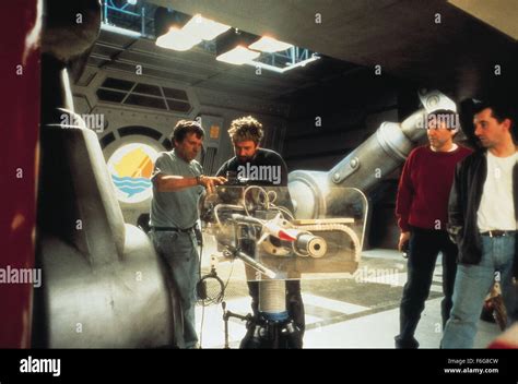 mar 05 1997 hollywood ca usa image of director luke besson on the set of his sci fi action