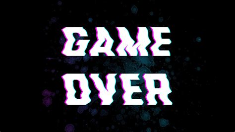 1920x1080 Game Over Typography 5k Laptop Full Hd 1080p Hd 4k