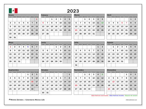 Dias Festivos Mexico Calendar