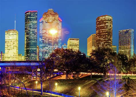 Houston Texas Skyline Cityscape Photograph By Gregory Ballos