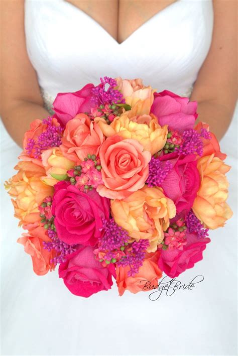 Orange And Pink Wedding Bright Wedding Colors Wedding Color Schemes