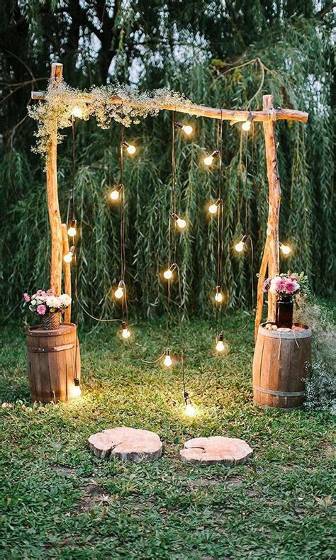 25 Trendy Wedding Altar Or Arch Decor Ideas Lights Wedding Decor