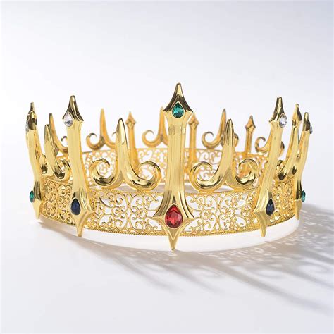 Eseres Gold King Crown For Men Adult S Costume Crowns B07y1pfwpm