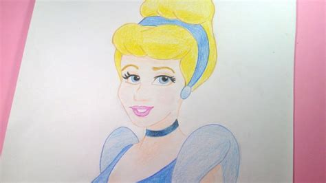 Como Dibujarpintar A Cenicienta Cinderella Disney Speed Youtube