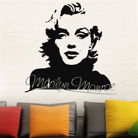 Sexy Marilyn Monroe Wall Decal Stickers Home Decor Easy Removable Sticker Waterproof Wallpaper