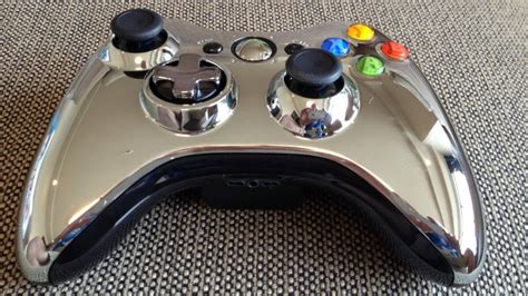 Xbox 360 Chrome Silver Controller Retro Vgames