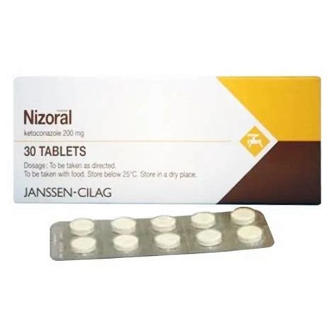 200mg Nizoral Ketoconazole Tablet 10 X 3 Tablets Treatment