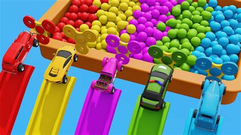 Learn Colors Numbers And More With Super Car Toys Color Slides And