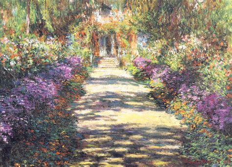 Garden At Giverny Art Print By Claude Monet King And Mcgaw