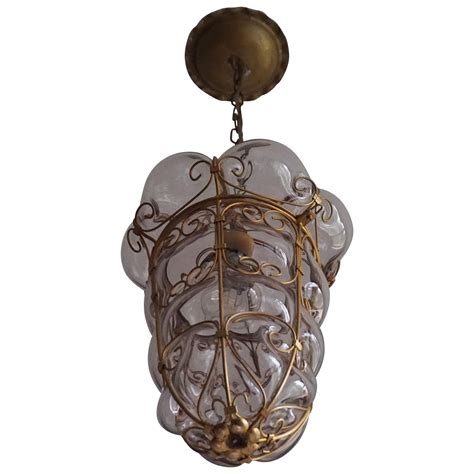 A Vintage Murano Glass Pendant Light At 1stdibs