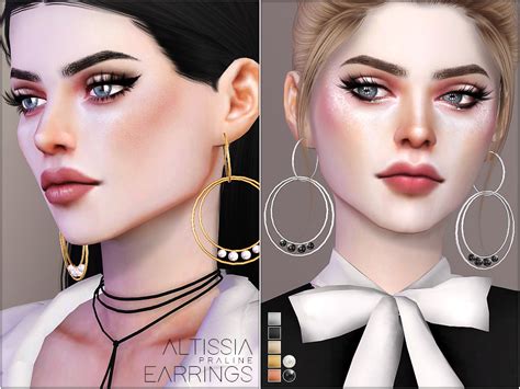 Pralinesims Large Triple Hoop Earrings With Emily Cc Finds