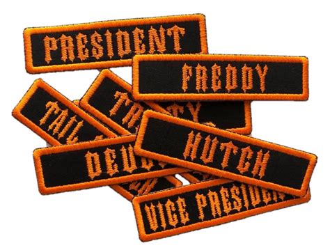 Custom Embroidered Name Patches Clinch Customs