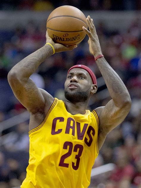 Scores 25 but commits six turnovers. LeBron James (1984- ) •