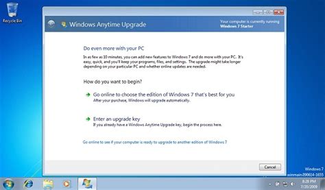 How To Do Windows 7 Anytime Upgrade