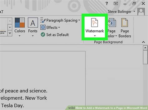 How To Add A Watermark To A Page In Microsoft Word 5 Steps
