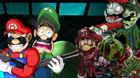 Mario And Luigi The Zombie Killers Super Mario Horror Mod L4d2