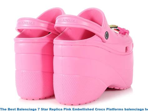 They're made of that signature squishy foam material as 2.0 suggests, this is not balenciaga and crocs' first time collaborating. The Best Balenciaga 7 Star Replica Pink Embellished Crocs ...