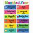 Colorful Months Of The Year Chart  TCR7490 Teacher Created Resources