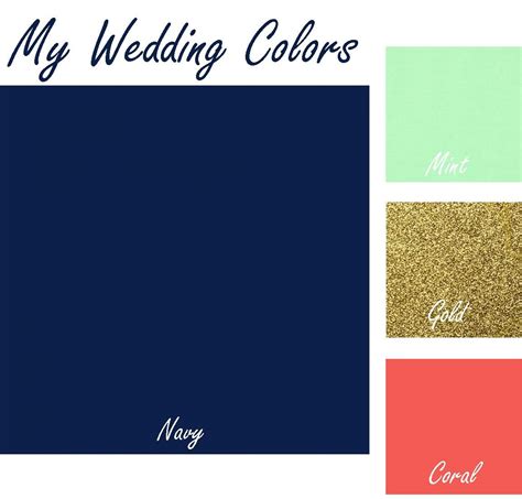 how perfect exactly it wedding colors are navy blue mint coral with touch of gold