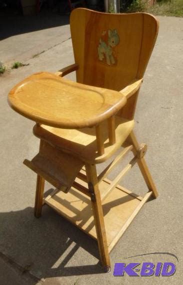 Embassy convertible height adjustable wooden high chairs. Antique Wooden High Chair That Converts to De... | North ...