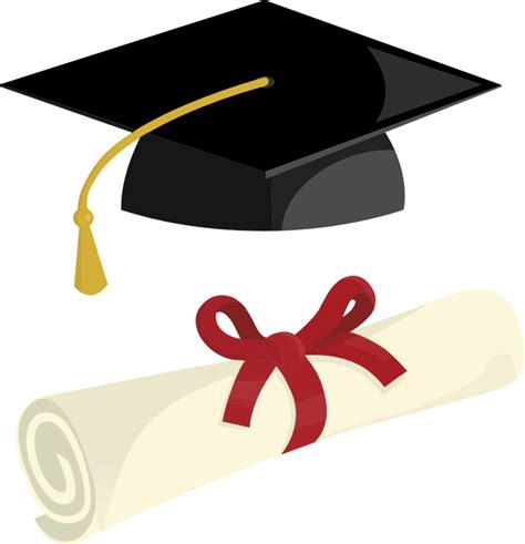 Graduation Cap And Diploma By Pinterastudio Openclipart