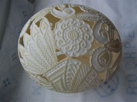 Ostrich egg fine art scrimshaw featuring the african big 5. Decorated ostrich egg by Oksana Bilous | Egg shell art