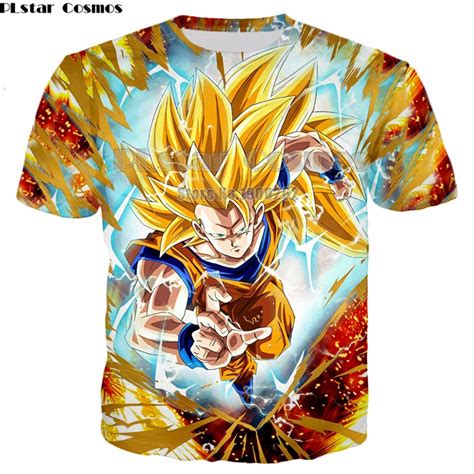 Plstar Cosmos Mens 3d T Shirt Dragon Ball Z Ultra Instinct Goku Super