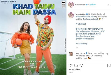 Khad Tainu Main Dassa Out Now Neha Kakkar And Rohanpreet Singhs Latest Track Will Make Your Day