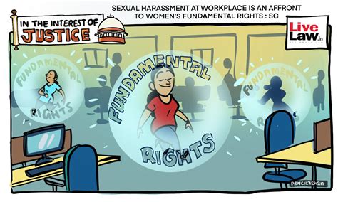 Cartoon Sexual Harassment At Workplace Is An Affront To Womens