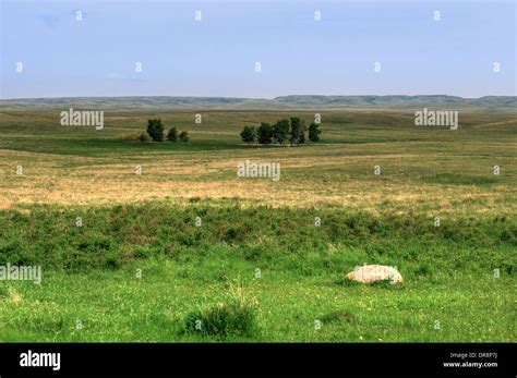 View Of The Entrance Of Grasslands National Park Saskatchewan Canada