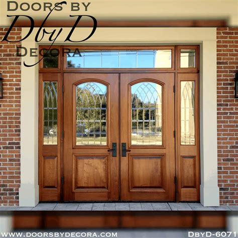 Custom Commercial Double Doors And Sidelites Wood Doors By Decora