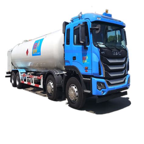 Jac Lpg Bobtail Tanker Liquefied Gas Tank Car With Filling System
