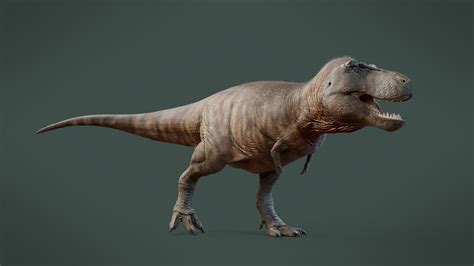 An Image Of A Dinosaur That Is In The Middle Of Its Rundown Pose With