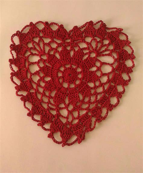 Crochet Vintage Lace Heart Motif Free Pattern Crochet Krafts