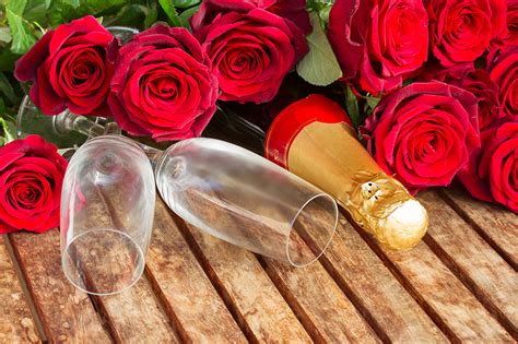 Summer 2020 is ostensibly the time for rosé wine. Photos Red rose Sparkling wine Flowers Stemware Holidays