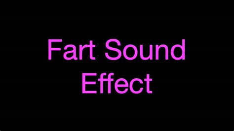fart sound effect youtube