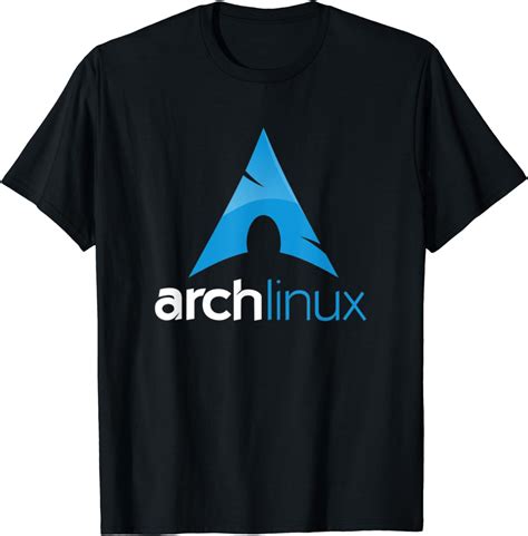 Arch Linux T Shirt With Tagline And Logo Open Source Os Tee