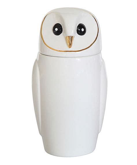 Including webinars and ecommerce rankings. This Ivory Ceramic Owl Jar by Creative Co-Op is perfect! #zulilyfinds | Ceramic owl, Owl