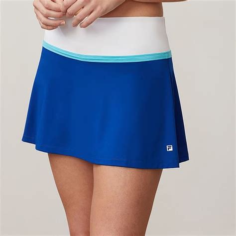Fila Aqua Flare Skirt Tw191764 485 Womens Tennis Apparel