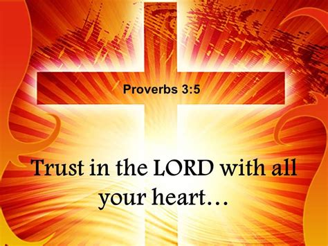 0514 Proverbs 35 Trust In The Lord Power Powerpoint Church Sermon